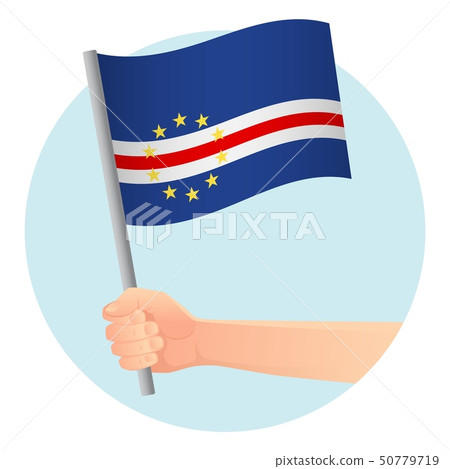 Cape Verde flag in hand 50779719