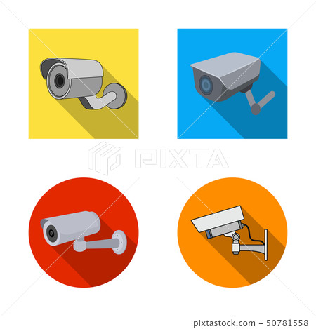 Vector design of camcorder and camera logo. Set of camcorder and dashboard stock symbol for web. Vector design of camcorder and camera logo. Set of camcorder and dashboard stock symbol for web. 50781558