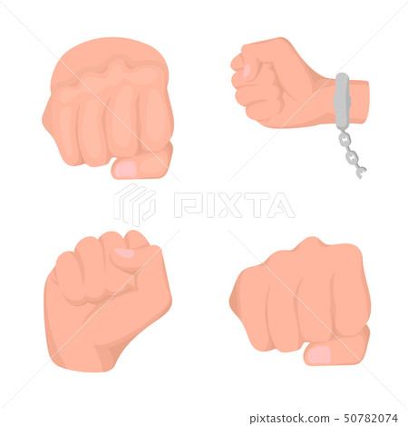 Vector illustration of fist and punch symbol. Collection of fist and hand stock vector illustration. 50782074