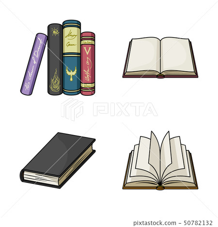 Isolated object of library and textbook symbol. Set of library and school vector icon for stock. Isolated object of library and textbook symbol. Set of library and school vector icon for stock. 50782132
