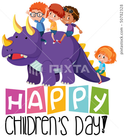 Happy children's day icon 50782328