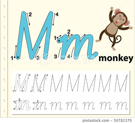 Letter M tracing alphabet worksheets Letter M tracing alphabet worksheets 50782370