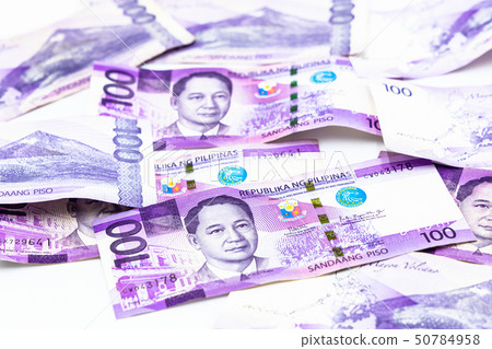 Philippine 100 peso bill, Philippines money. 50784958