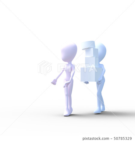 很多男人和女人在做perming3DCG插圖素材 50785329