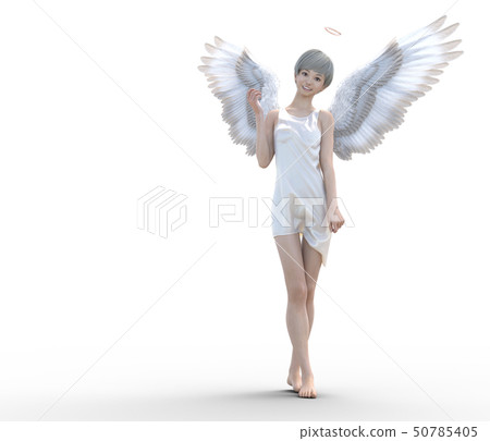 Cute angel perming3DCG illustrations material Cute angel perming3DCG illustrations material 50785405
