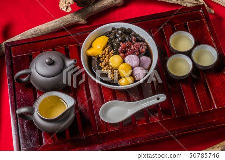 台灣草藥黑果凍甘草黑果凍台灣甜點 台灣草藥黑果凍甘草黑果凍台灣甜點 50785746