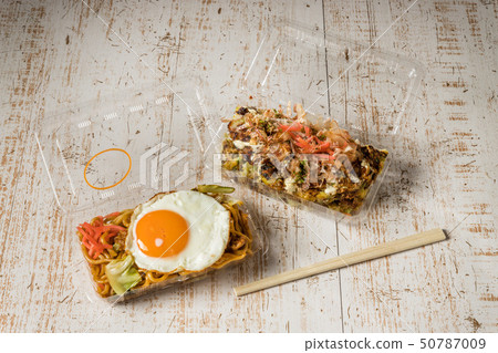 Fried noodles (japanese a food stand) Fried noodles (japanese a food stand) 50787009