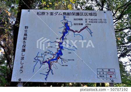 Information board, superb view, unexplored autumnal scenery, Kumamoto/Oita prefectural border (Hachinosu Lake/Shimotake Dam area) Information board, superb view, unexplored autumnal scenery, Kumamoto/Oita prefectural border (Hachinosu Lake/Shimotake Dam area) 50787192