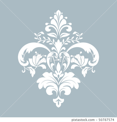 Damask graphic ornament. Floral design element. 50787574