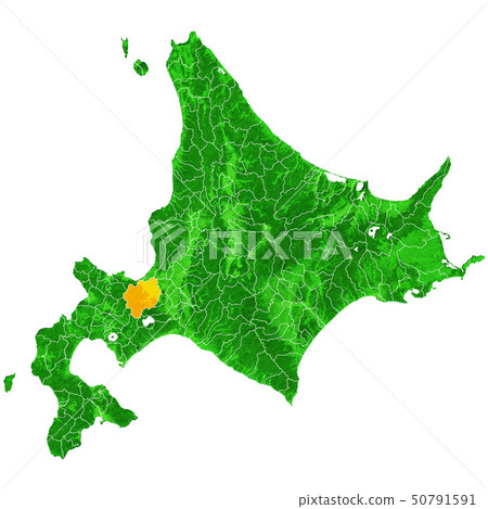 Hokkaido and Sapporo Maps Map - Stock Illustration [50791591] - PIXTA