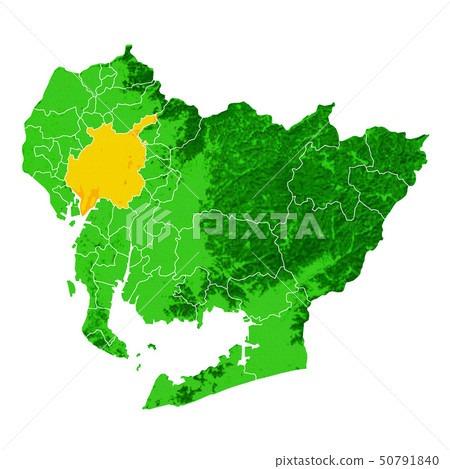 Aichi Prefecture and Nagoya City Map Aichi Prefecture and Nagoya City Map 50791840