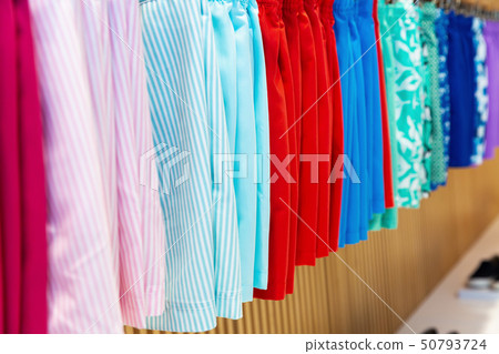 A variety of bright male swimsuits underwear for sale 50793724