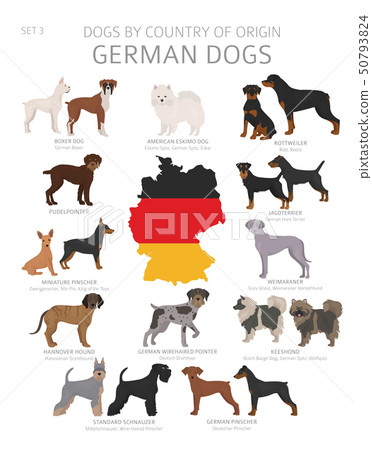 how many dog breeds originated in germany