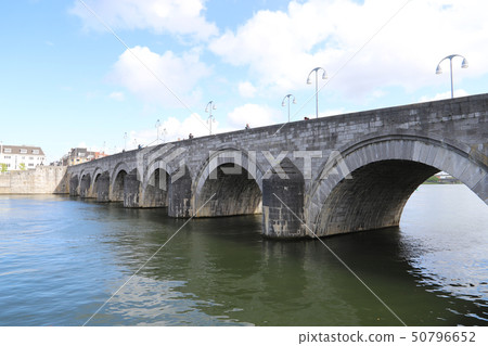 St. Selfers Bridge and the River Maas (1) in Maastricht 50796652