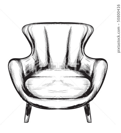 Rich baroque armchair Vector. Retro style Rich baroque armchair Vector. Retro style 50800416