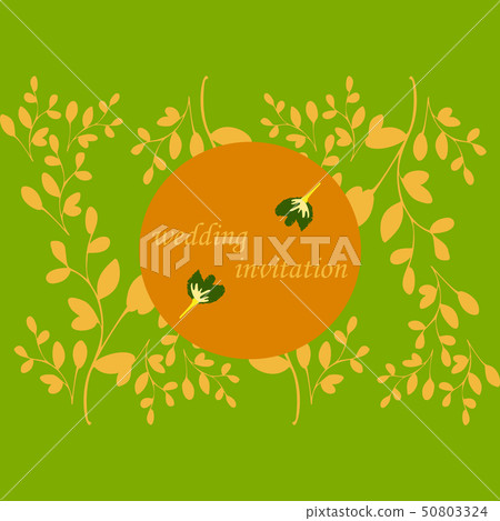 Wedding invitation with rose flowers and leaves , watercolor, isolated on white. Vector Watercolour. Wedding invitation with rose flowers and leaves , watercolor, isolated on white. Vector Watercolour. 50803324