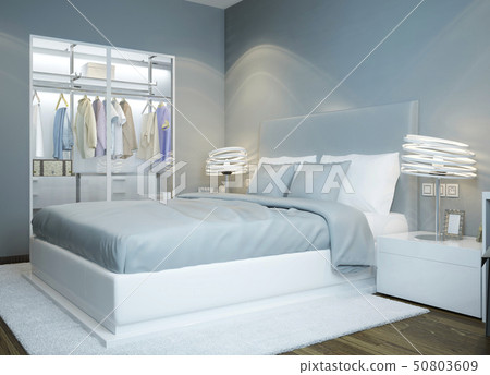 Scandinavian bedroom design 50803609