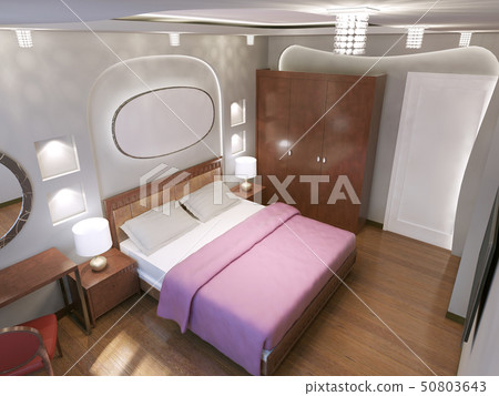 Design of art nouveau bedroom 50803643