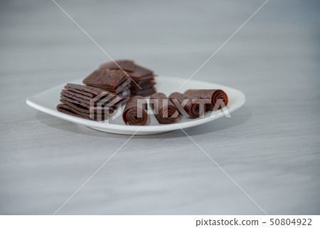 Chewing candy from sweet dough on fruit juice. Chewing candy from sweet dough on fruit juice. 50804922