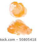 Orange Watercolor Spot. Creative Abstract Aquarelle. 50805418