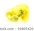 Yellow Watercolor Spots. Creative Abstract Aquarelle. 50805420
