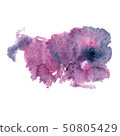 Violete and dark Blue Watercolor Spot. Creative Abstract Aquarelle. 50805429