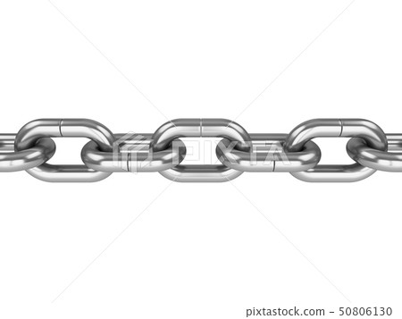 3D rendering Chain on white background - Stock Illustration [50806130 ...