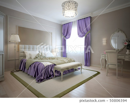 Elegant bedroom classic style 50806394