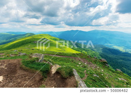 mountain landscape on cloudy summer noon 50806482