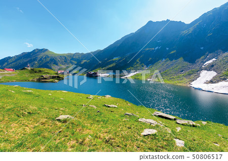 beautiful summer scenery around balea lake 50806517