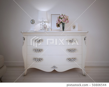Vintage Style Console Table Stock Ilration 50806544 Pixta Vintage Style Console Table Stock, Vintage Style Console Table