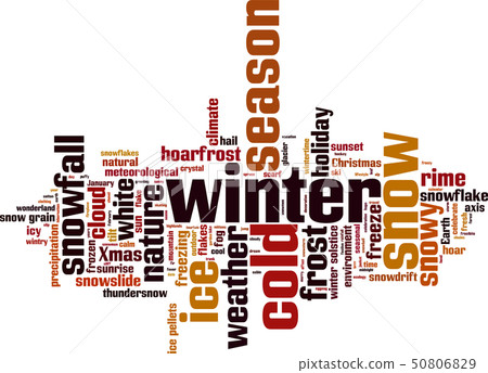 Winter word cloud Winter word cloud 50806829
