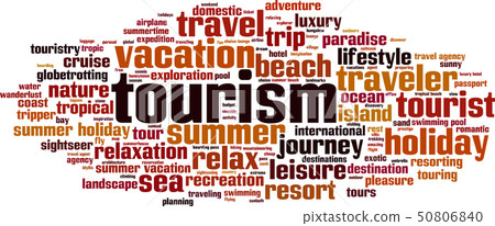Tourism word cloud - Stock Illustration [50806840] - PIXTA