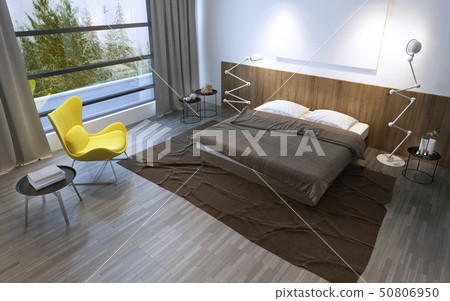 Interior of the comfortable bedroom 50806950