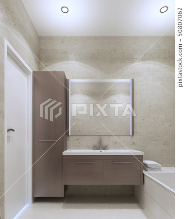 Minimalist private bathroom interior 50807062