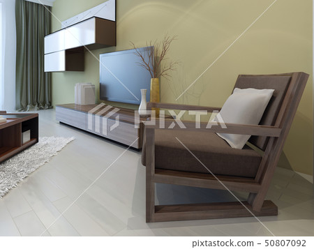 Cozy furniture in modern living room 50807092
