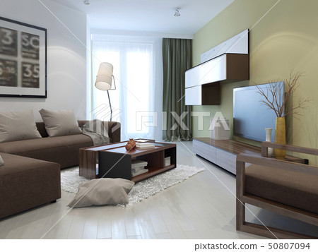 Interior of bright fusion lounge 50807094