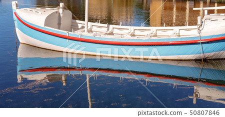 Close Up Of Retro Wooden Boat 50807846