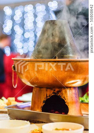 Hot pot on the table 50808642