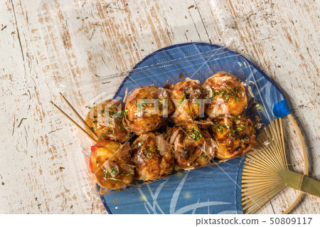 Takoyaki octopus dough balls Takoyaki japanese food 50809117