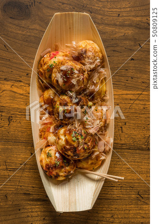 Takoyaki章魚麵團球Takoyaki日本食物 50809125