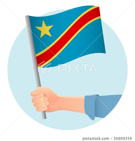 Democratic Republic of the Congo flag in hand icon Democratic Republic of the Congo flag in hand icon 50809359