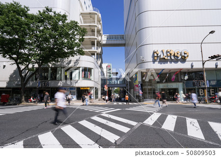 Nagoya City Naka Ward Sakae Cityscape Otsu Street Yabacho Street Intersection Parco South Building and Nagoya Creston Hotel Nagoya City Naka Ward Sakae Cityscape Otsu Street Yabacho Street Intersection Parco South Building and Nagoya Creston Hotel 50809503
