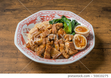 Crab meat rice Rurohan Taiwanese dish of minced pork rice 50810275