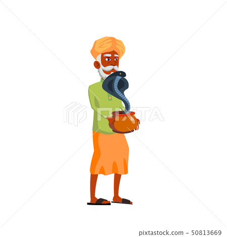Indian Old Man Vector. Elderly People. Senior Person. Isolated Cartoon Illustration Indian Old Man Vector. Elderly People. Senior Person. Isolated Cartoon Illustration 50813669