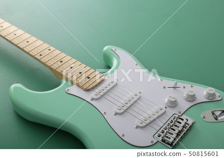 pastel electric guitar