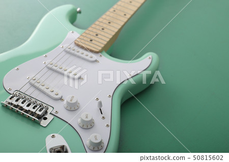 pastel electric guitar