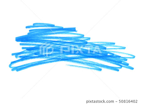 Abstract bright blue touches texture on white Abstract bright blue touches texture on white 50816402