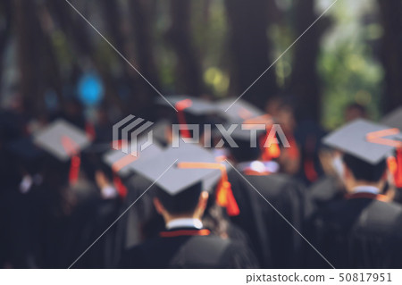 blurred image backside,the student graduation  50817951