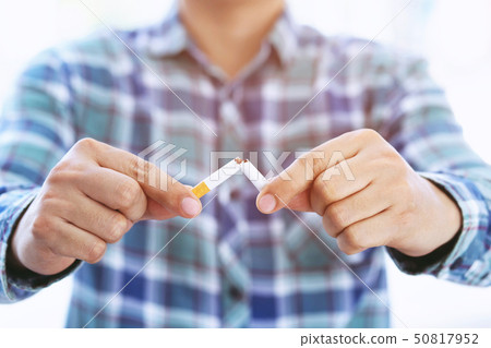 A new generation of businessman refusing cigarette 50817952